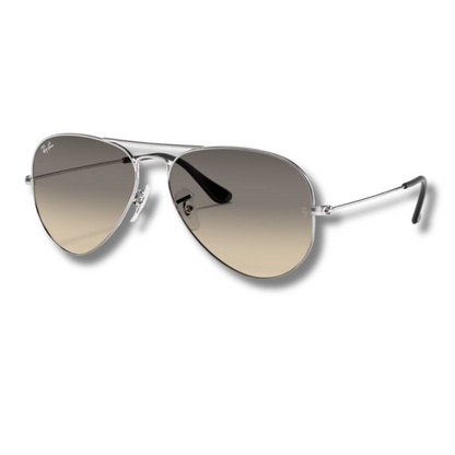 Ray Ban Aviator Gradient Grey - Silver