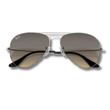 Ray Ban Aviator Gradient Grey - Silver