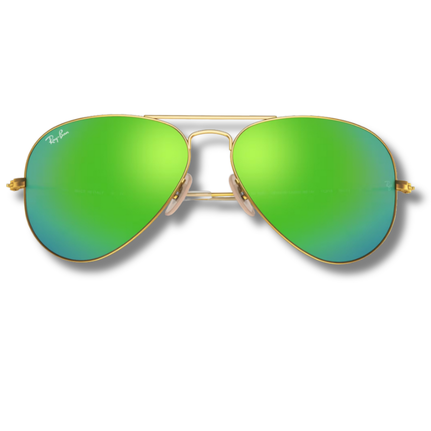 Ray Ban Aviator Flash Lenses Green - Gold