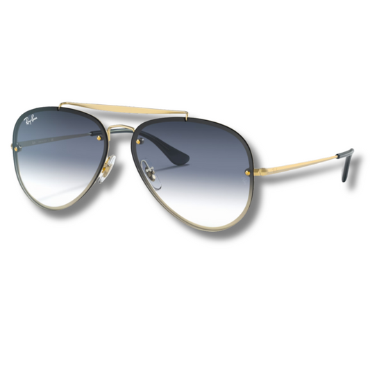 Ray Ban Blaze Aviator Blue - Gold