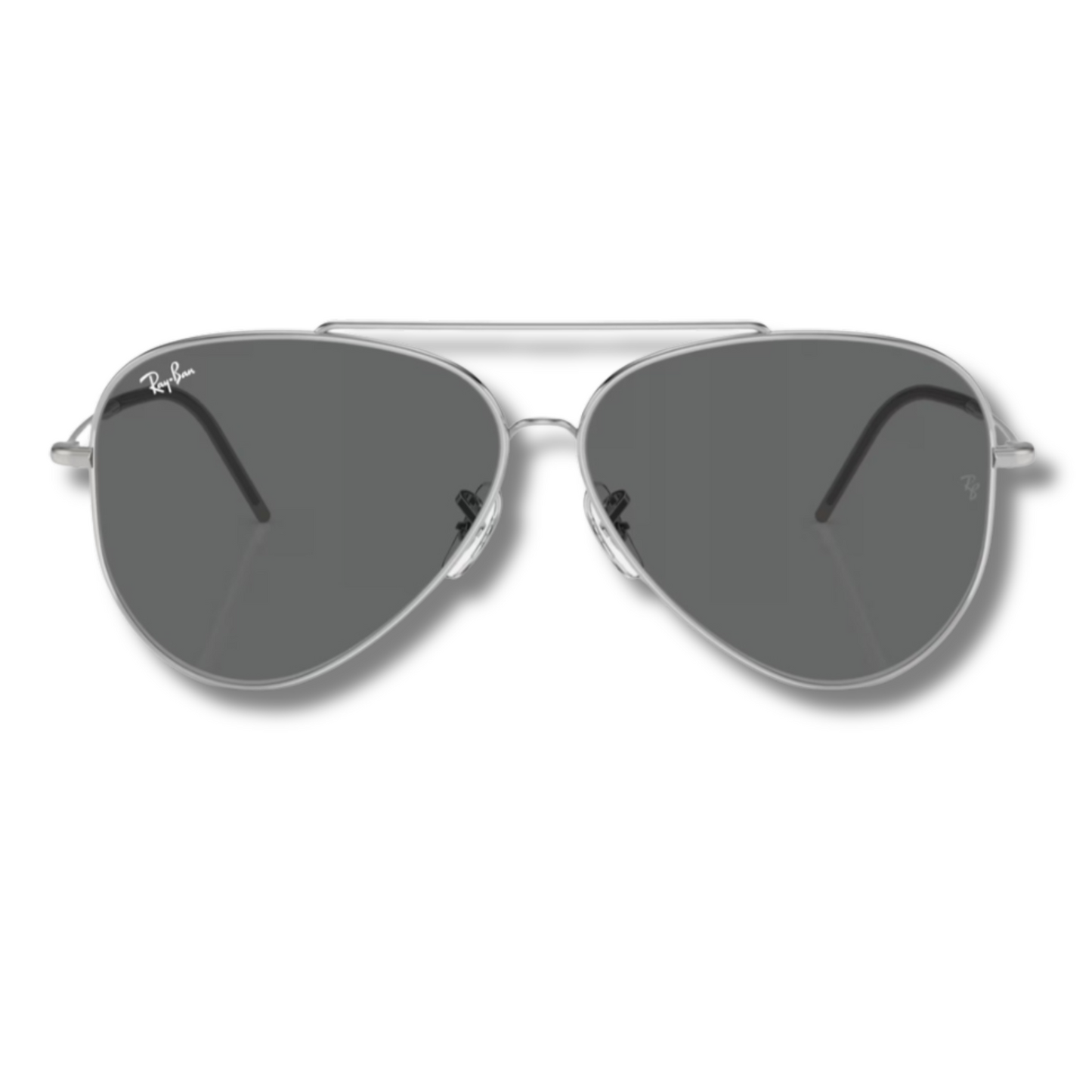 Ray Ban Aviator Reverse Silver