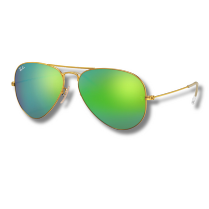 Ray Ban Aviator Flash Lenses Green - Gold