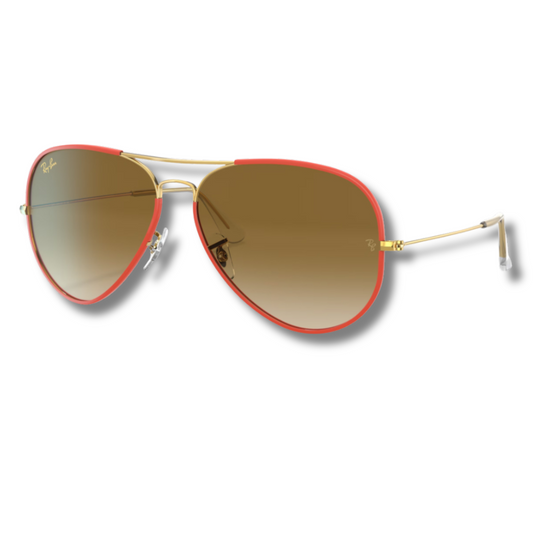 Ray Ban Aviator Full Color Legend Brown Red